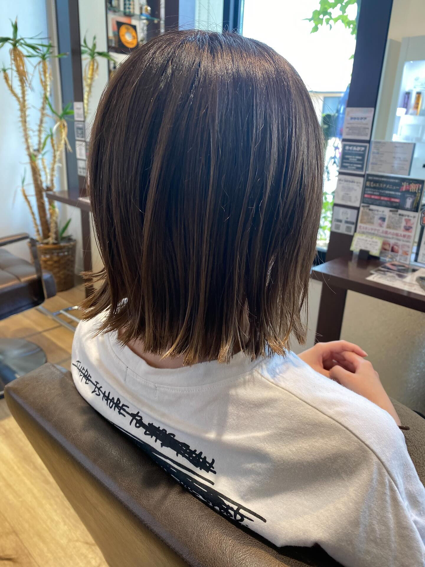 切りっぱなしスタイル✂︎
