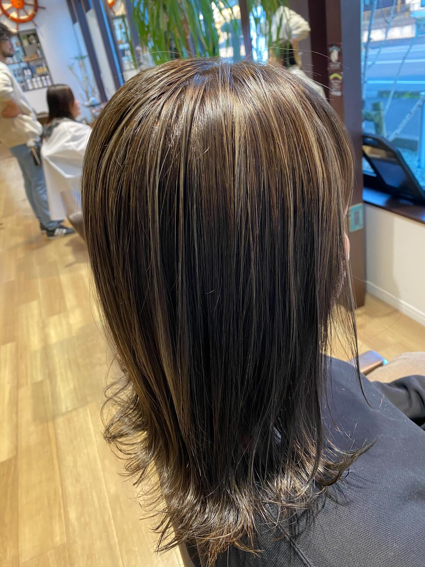全体に細めにハイライト(^^)