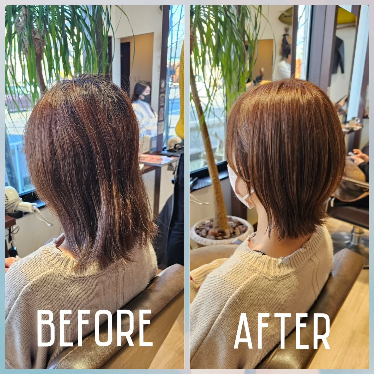✂️ 切りっぱなしレイヤーボブ✂️