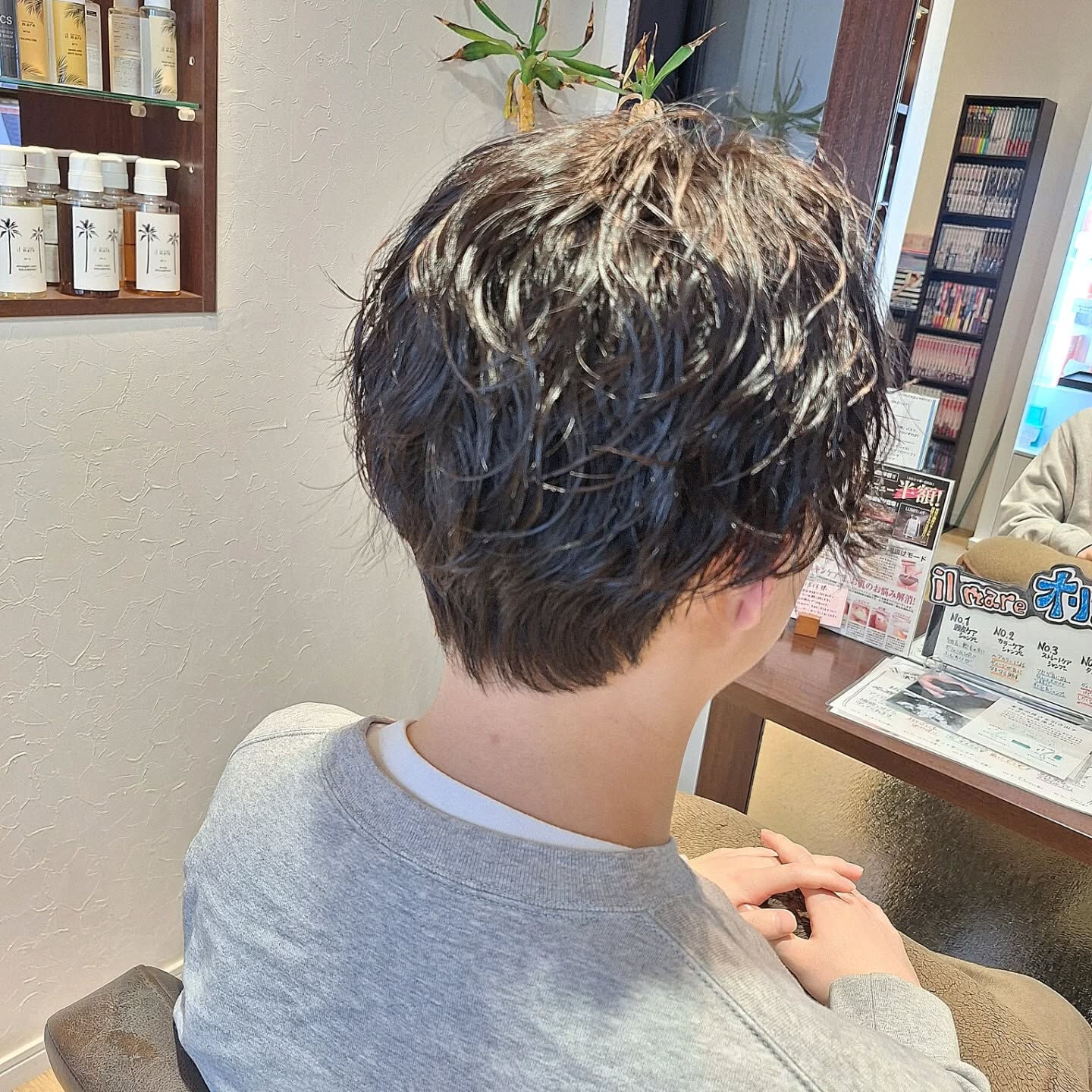 波巻きパーマ