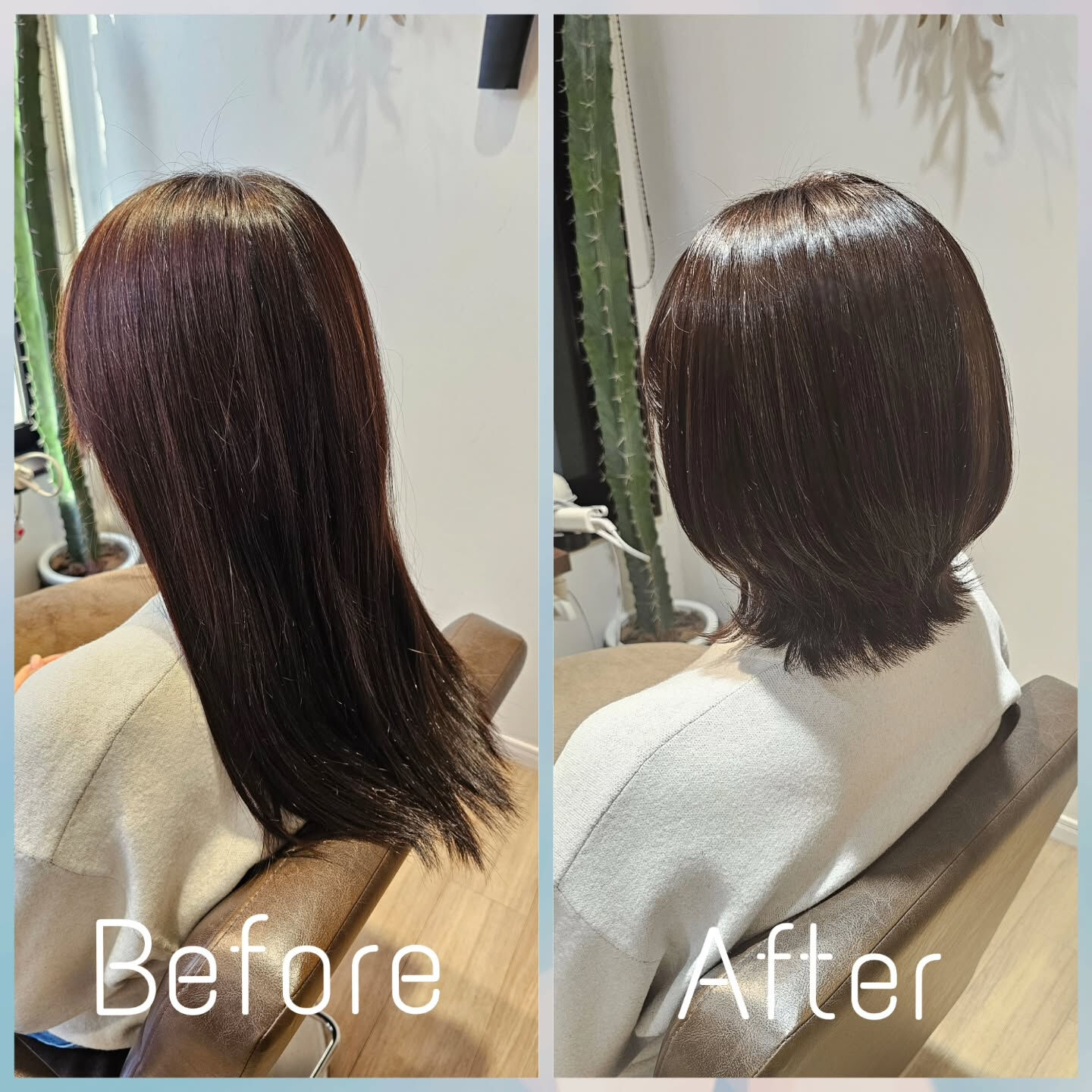 セミロング → くびれボブ✂️✨