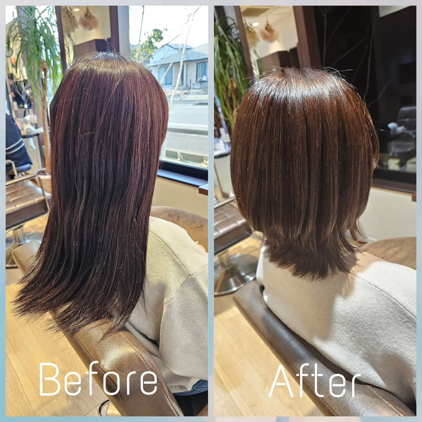 セミロング → くびれボブ✂️✨