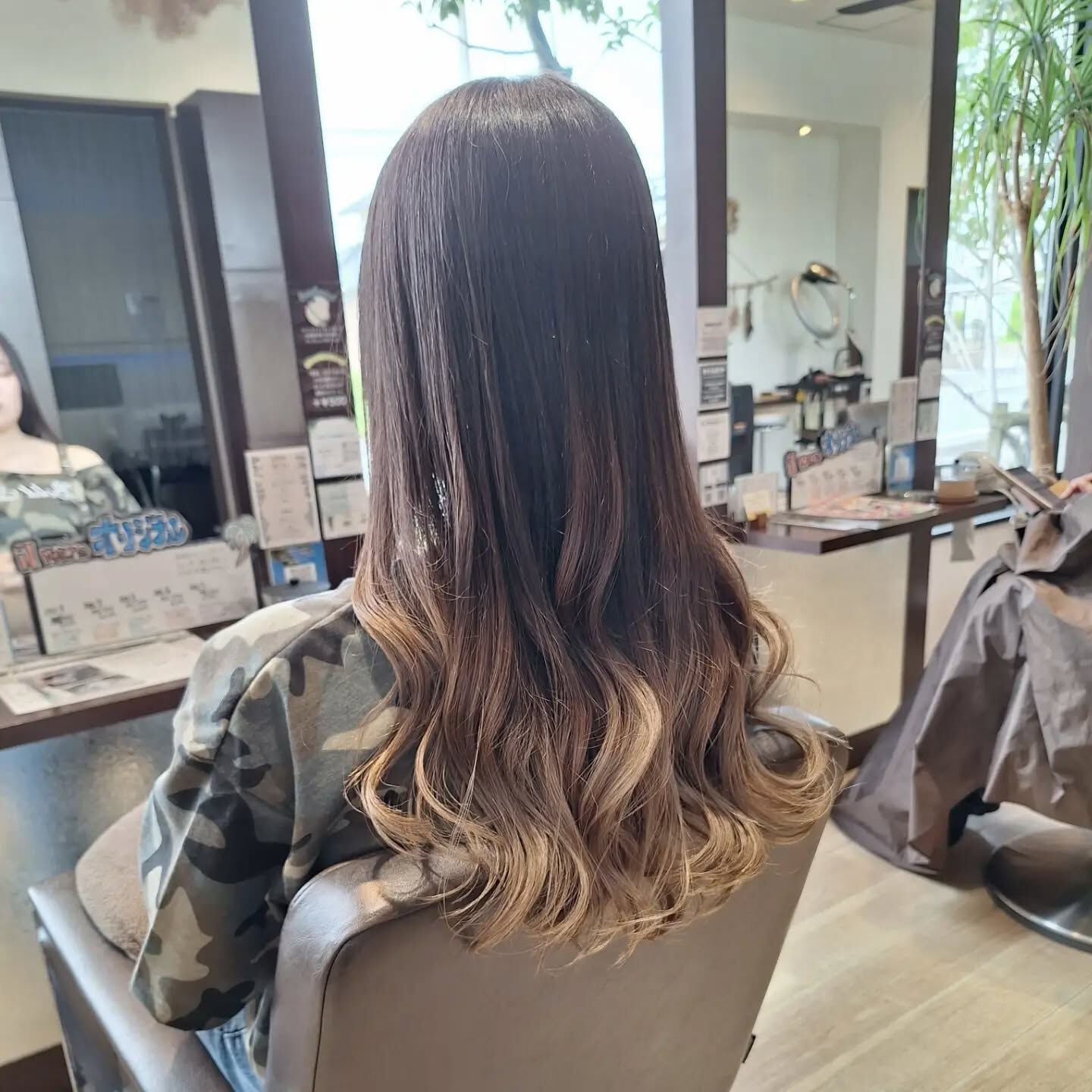 やわらかベージュ×ロングウェーブ🤎
